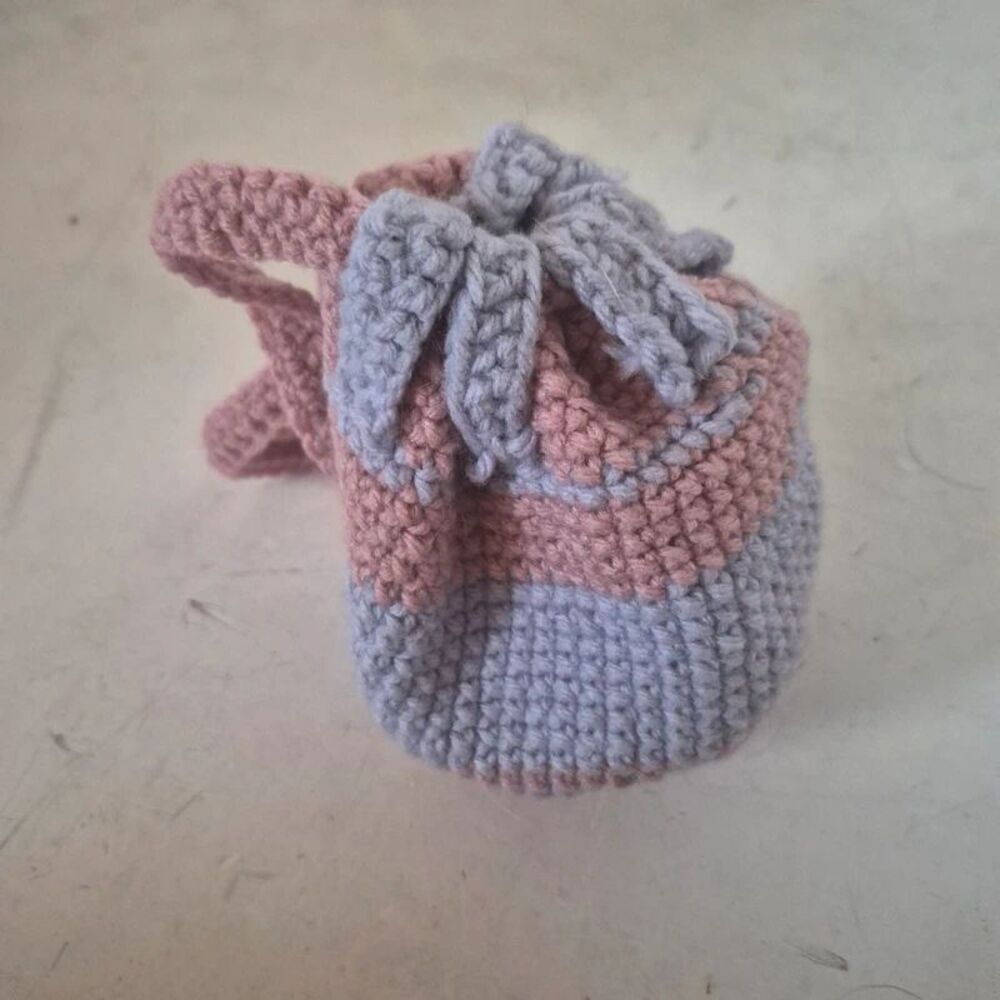 Crochet Drawstring Dice Bag/Separator 5 inch tall